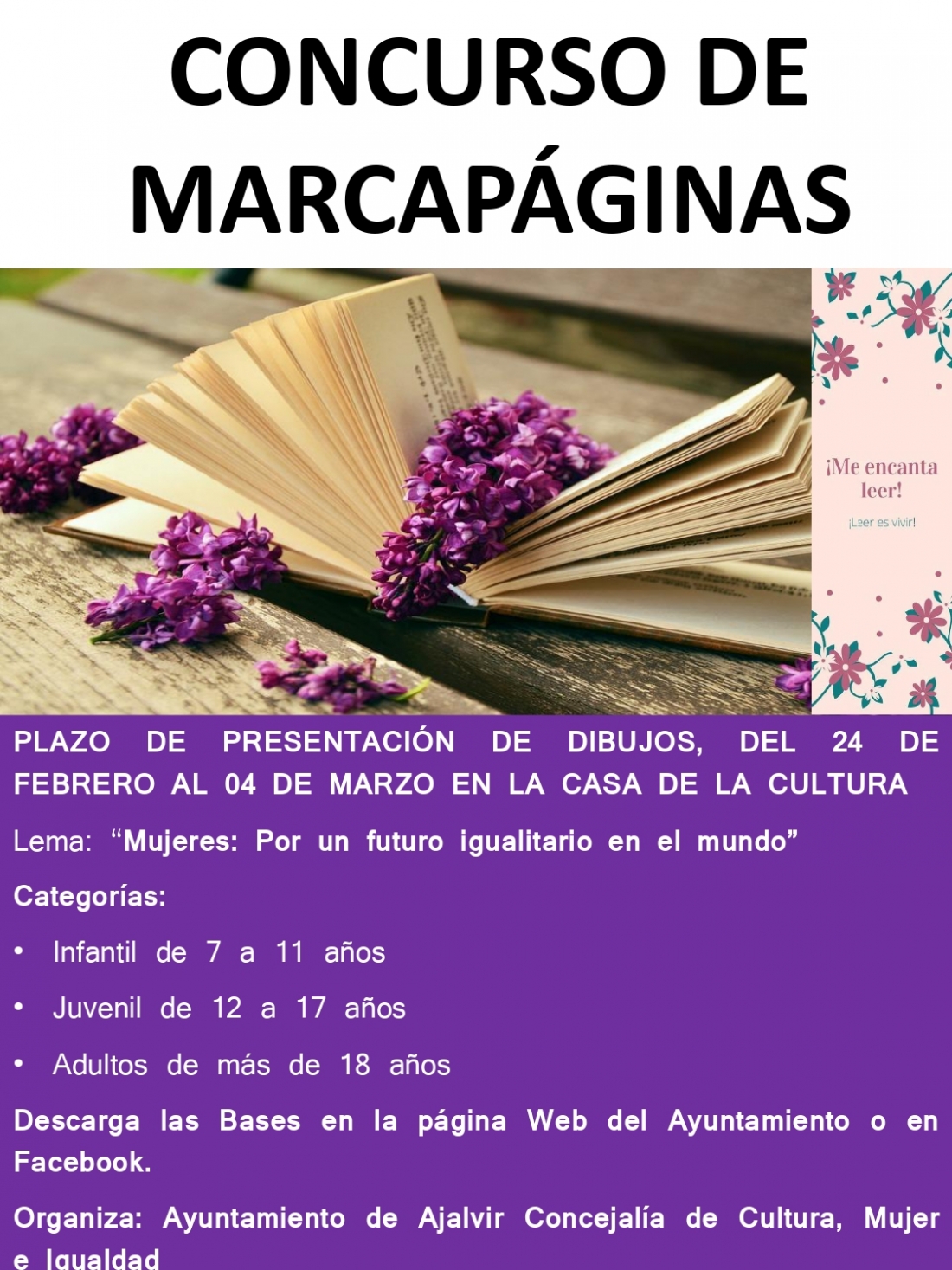 CONCURSO MARCAPÁGINAS DÍA DE LA MUJER