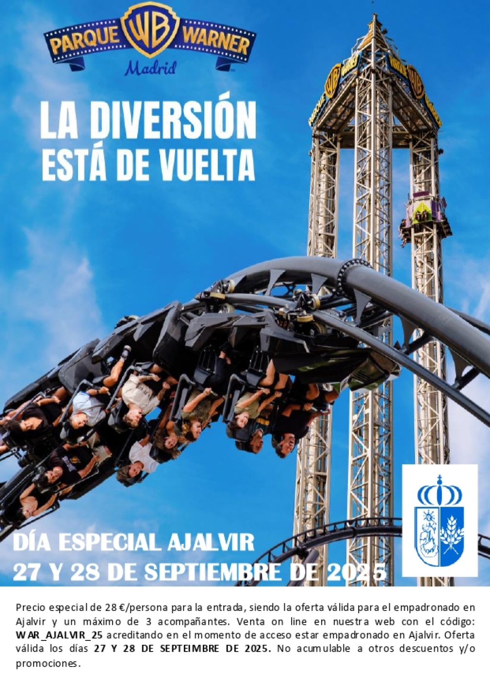 DIAS ESPECIALES PARA EL PARQUE WARNER