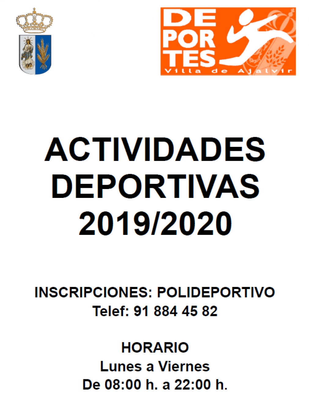 Actividades deportivas 2019