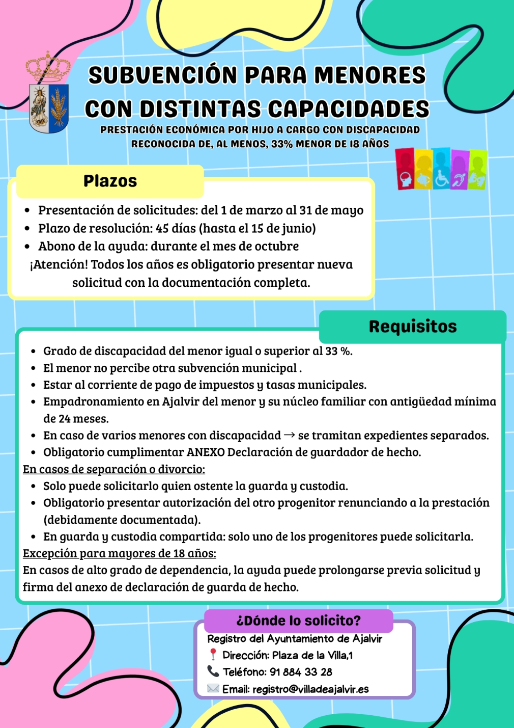 SUBVENCIÓN PARA MENORES CON DISTINTAS CAPACIDADES