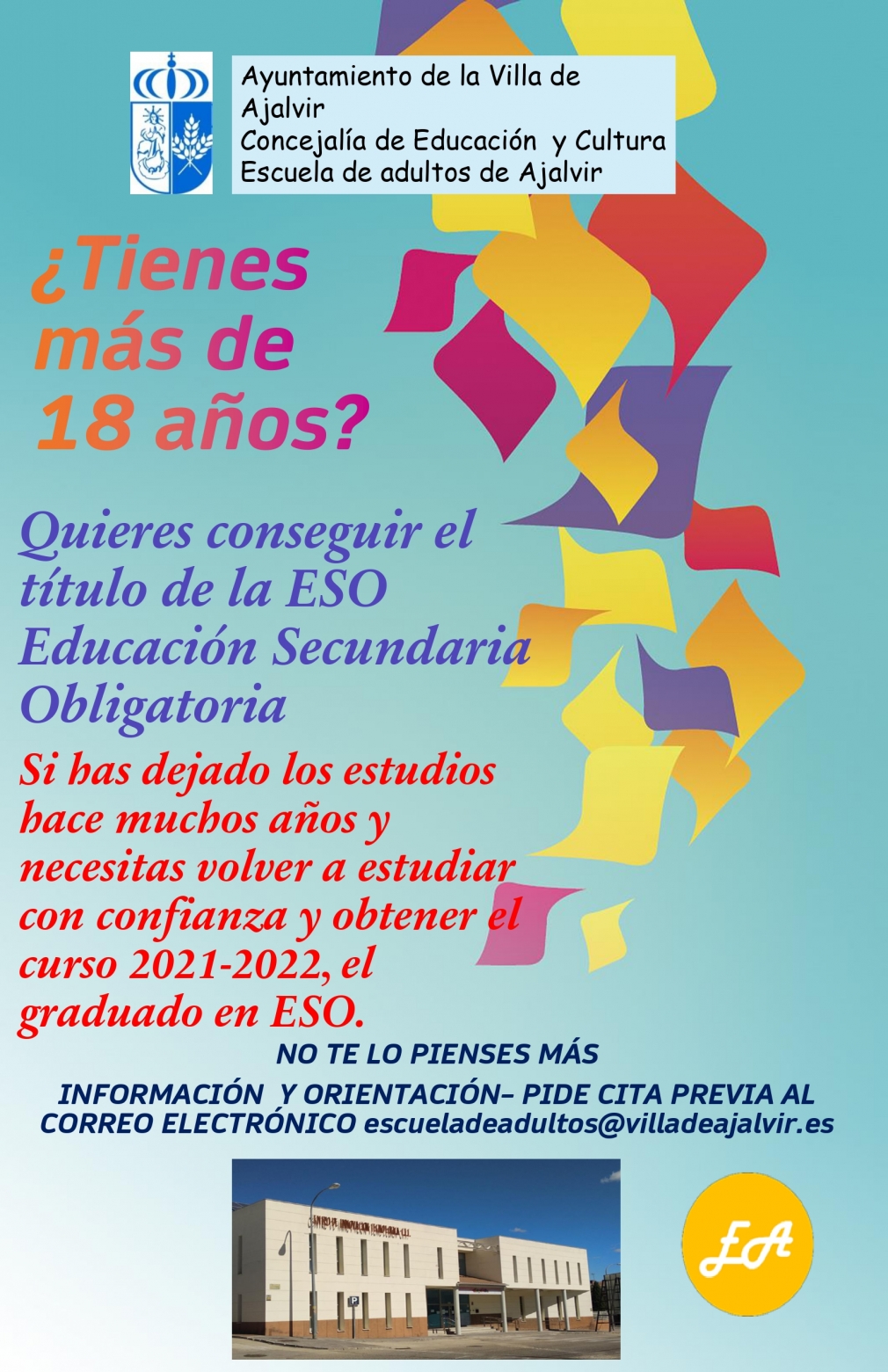 ¿QUIERES CONSEGUIR EL TITULO DE EDUCACIÓN SECUNDARIA OBLIGATORIA?