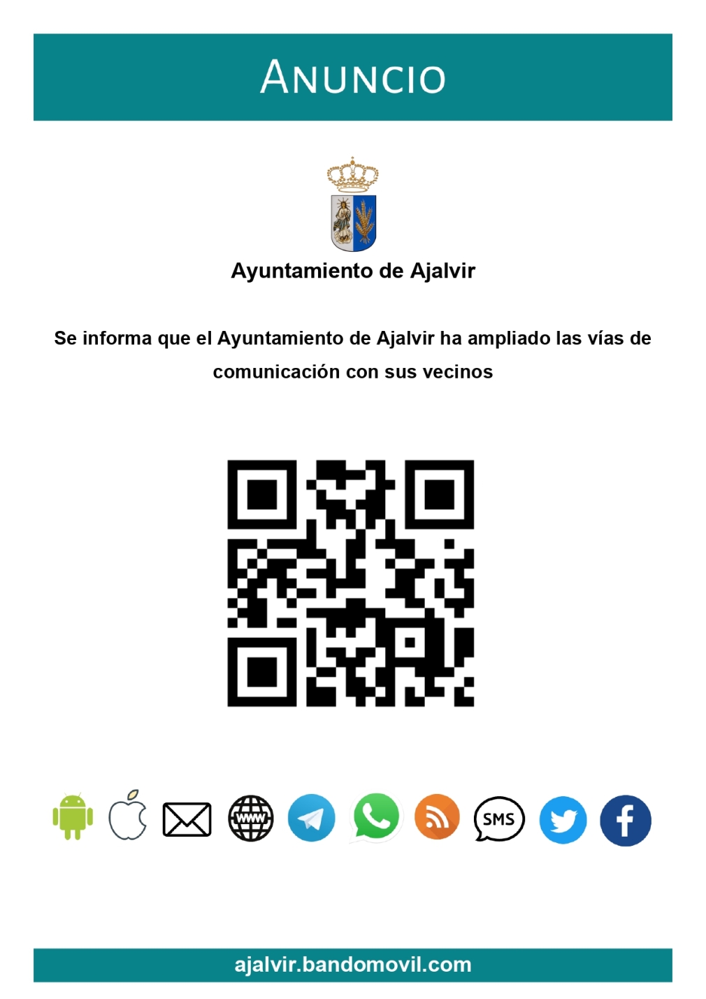 EL AYUNTAMIENTO DE AJALVIR HA AMPLIADO LAS VÍAS DE COMUNICACIÓN CON SUS VECINOS