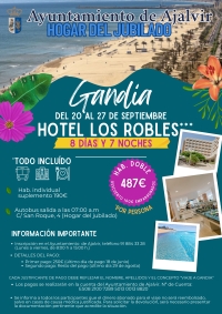 VIAJE A GANDIA DEL HOGAR DE JUBILADOS DE AJALVIR