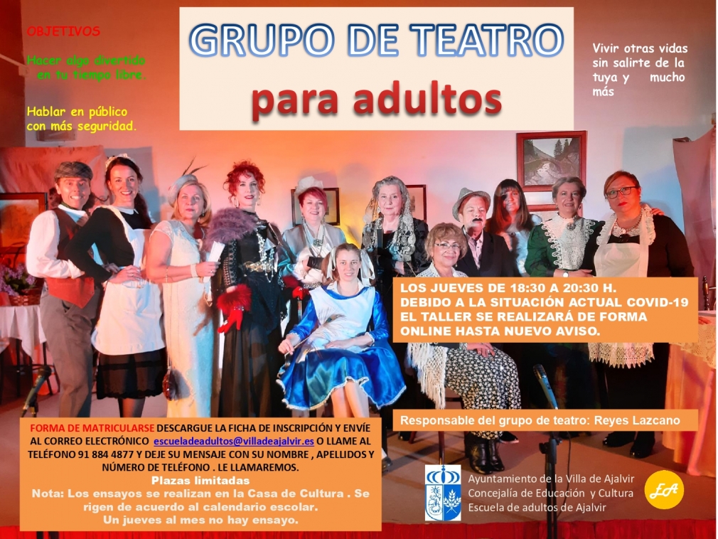 GRUPO DE TEATRO PARA ADULTOS