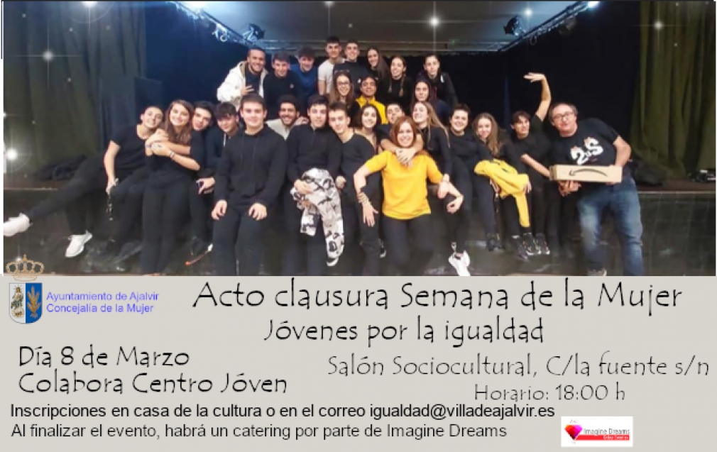 Taller Jóvenes por la igualdad. Acto de clausura, semana de la mujer