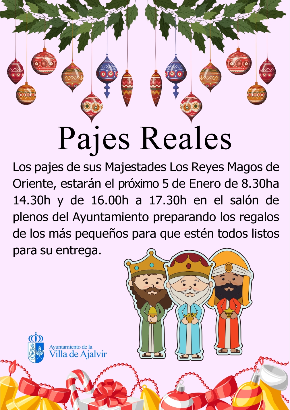 VISITA DE LOS PAJES REALES