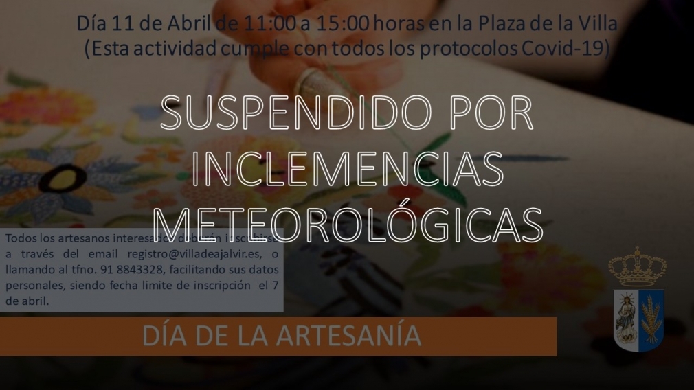 MERCADILLO ARTESANAL SUSPENDIDO