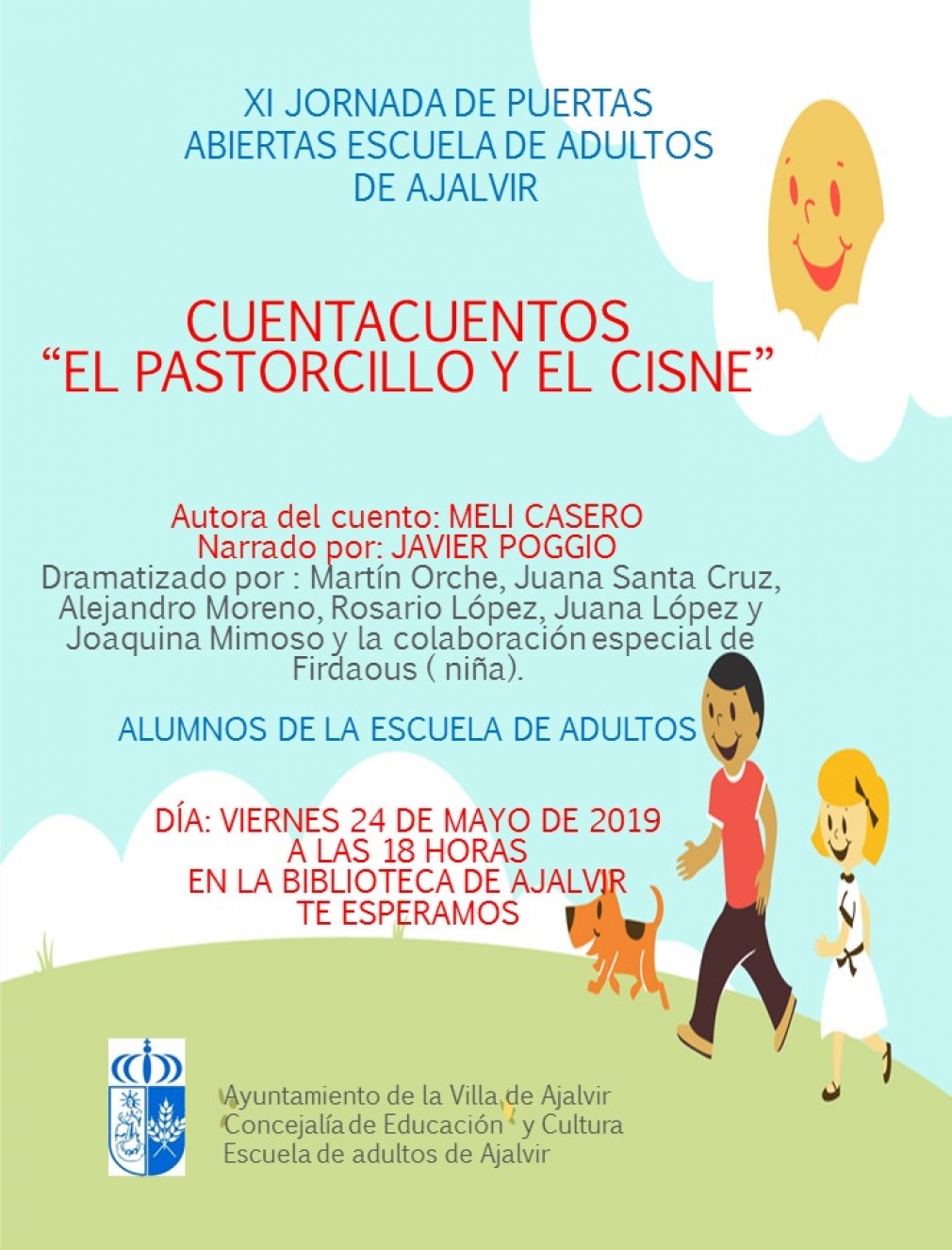 Cuentacuentos en la Biblioteca Municipal. &quot;El pastorcillo y el cisne&quot; Viernes 24 de Mayo