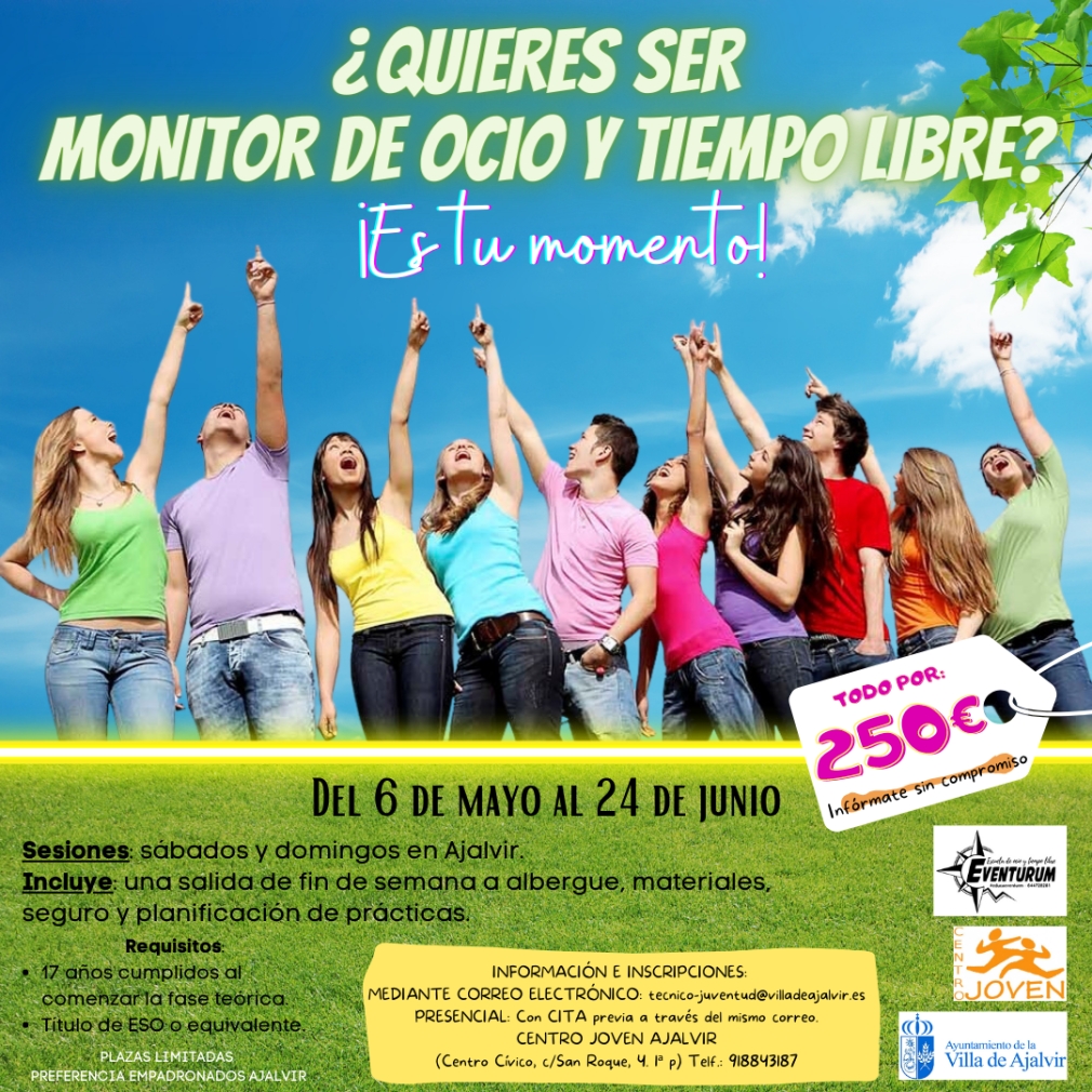 CURSO DE MONITOR DE TIEMPO LIBRE