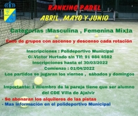 RANKING DE PADEL