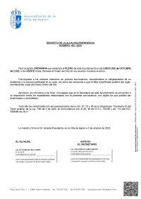 CONVOCATORIA DE PLENO ORDINARIO