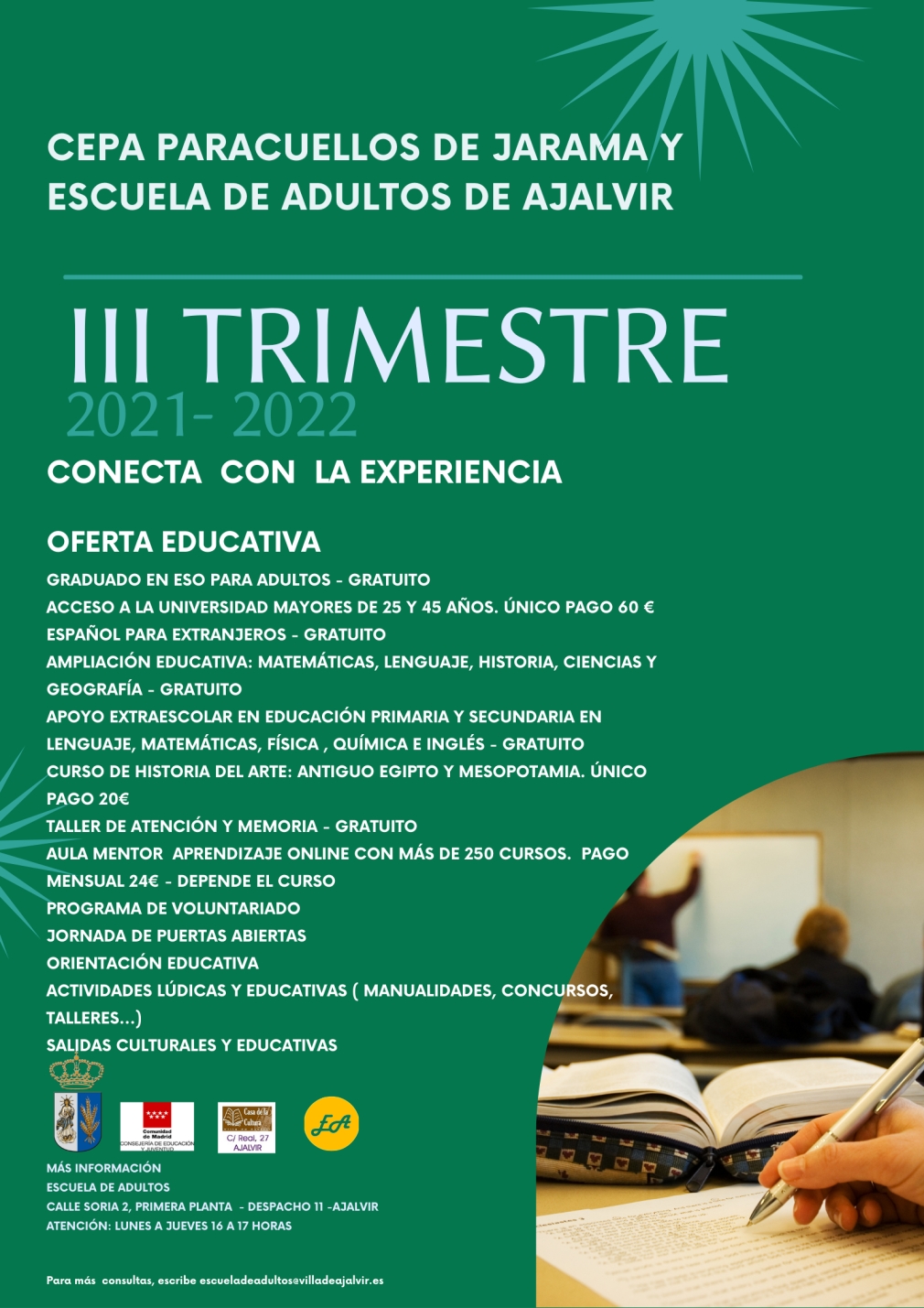 OFERTA EDUCATIVA III TRIMESTRE CURSO 21/22