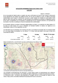 INFORME DE SITUACIÓN EPIDEMIOLÓGICA DE COVID-19 A 21 DE SEPTIEMBRE 2021