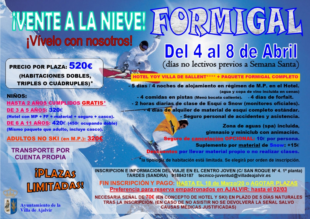 ¡Vente a la nieve! Formigal