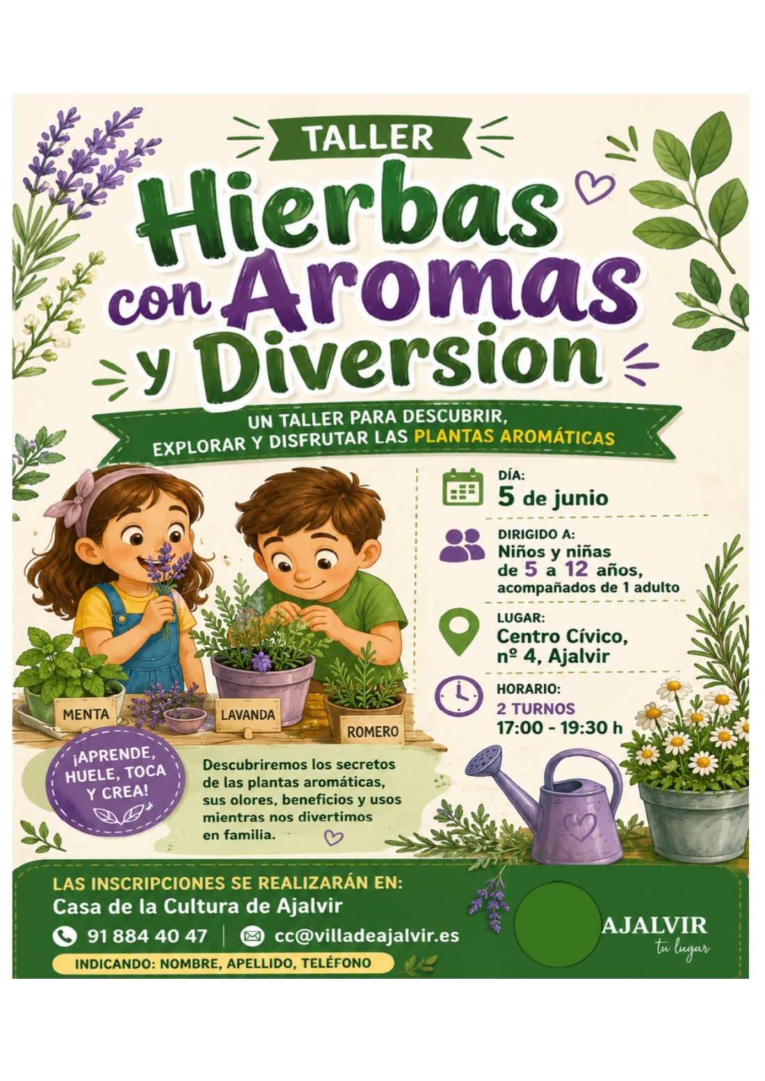 TALLER: “Hierbas con Aromas y Diversión”