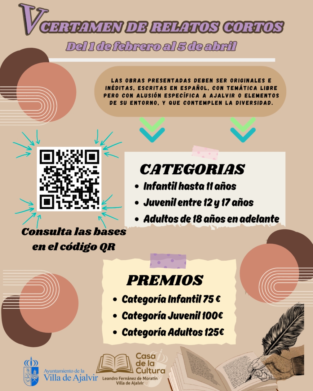 ¡Participa en el Certamen de Relatos Cortos de Ajalvir!