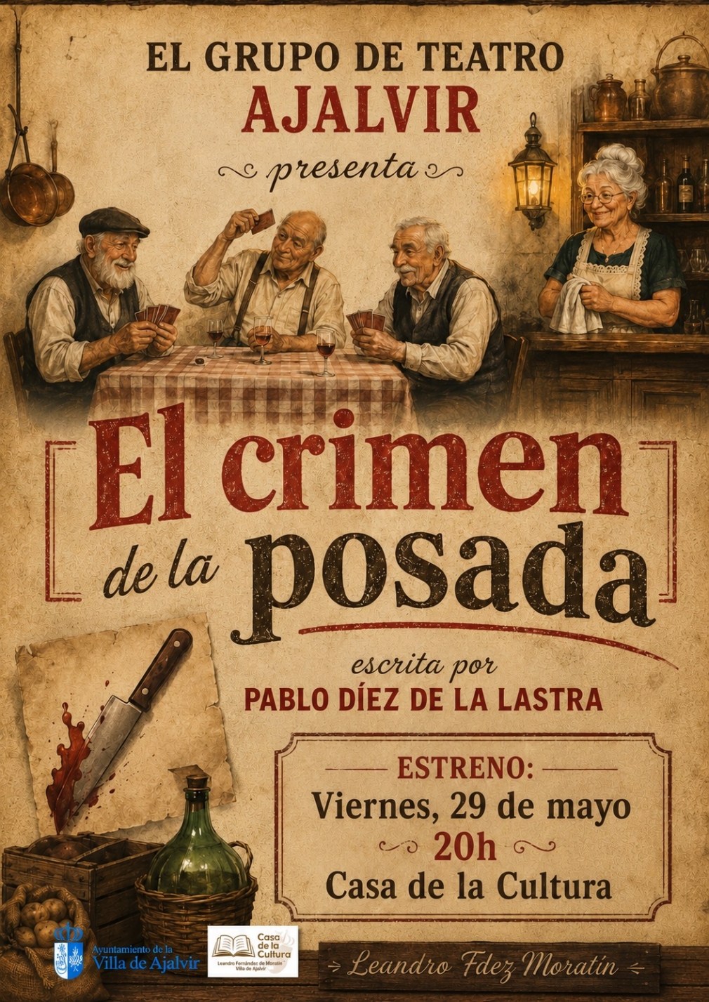 El Club de Teatro de Ajalvir estrena “El crimen de la posada”