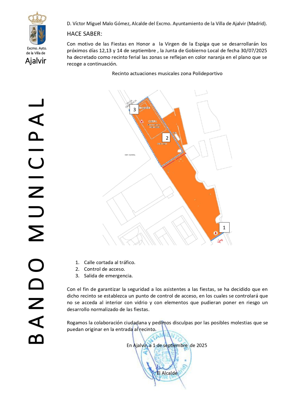 RECINTO FERIAL ZONA POLIDEPORTIVO MUNICIPAL