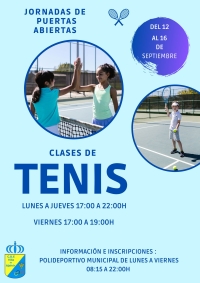 JORNADAS DE PUERTAS ABIERTAS EN TENIS