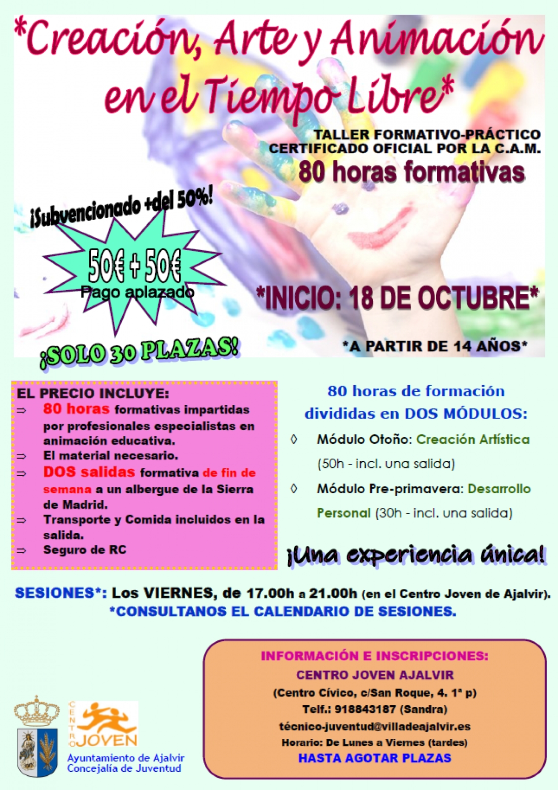 Nuevo curso de Animación para todos aquellos jóvenes